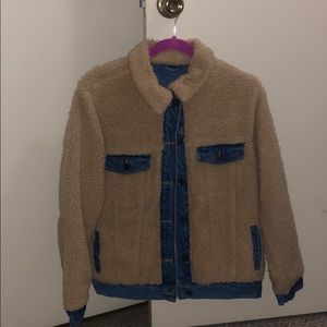 Reversible denim/ wool jacket. Size small women.